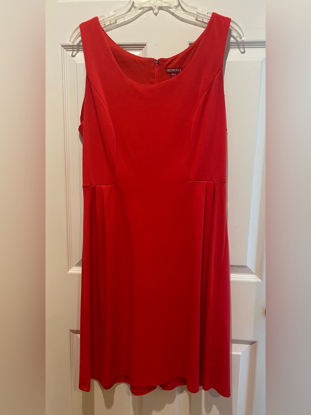 Merona Red Sleeveless knee-length Dress